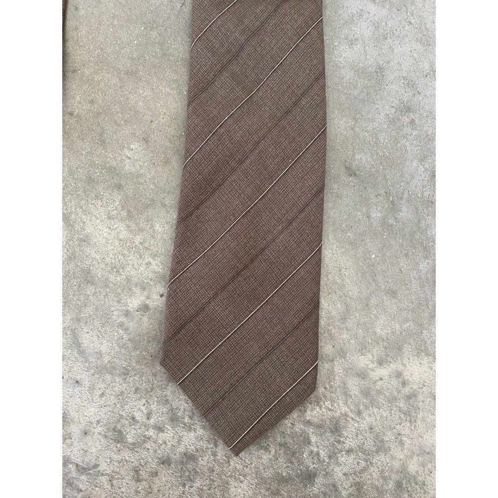 Maximilian Tie Handmade Beige Tan Striped